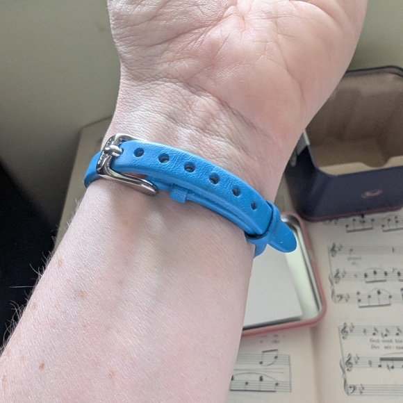 Fossil Silver and Blue Wearable Watch - Picture 2 of 11